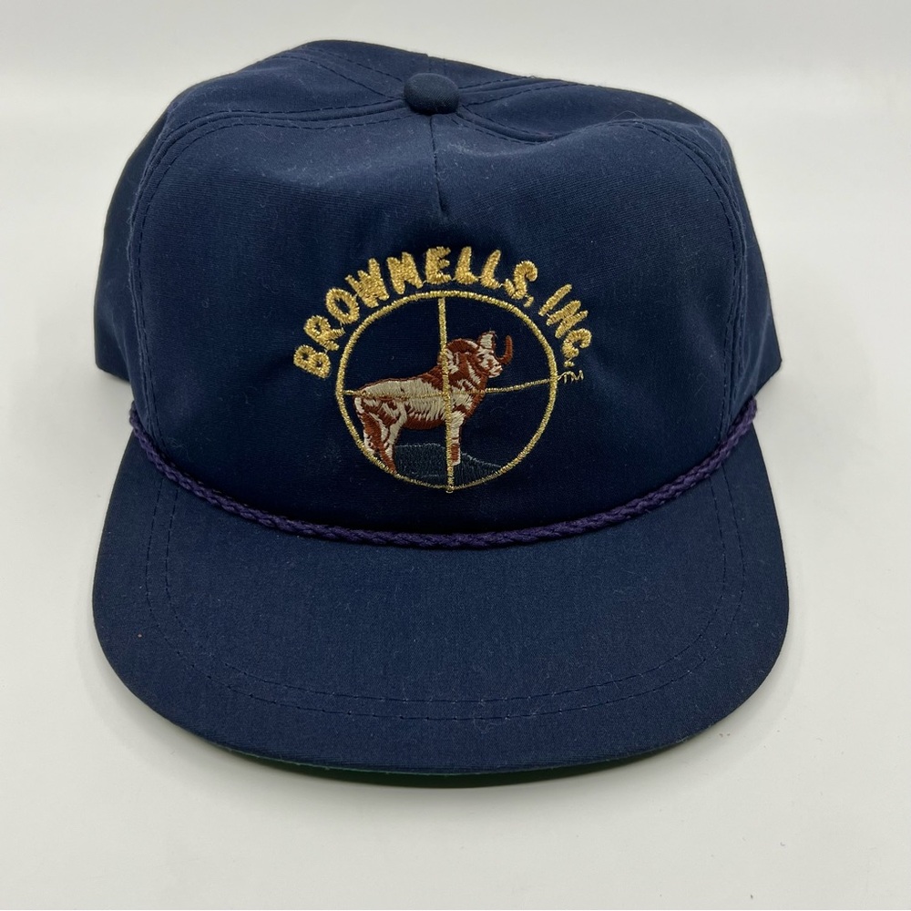 Vintage Brownells Inc K-Products Made in USA Navy Snapback